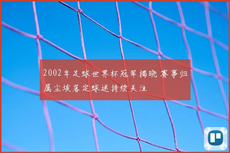 2002年足球世界杯冠军揭晓 赛事归属尘埃落定球迷持续关注
