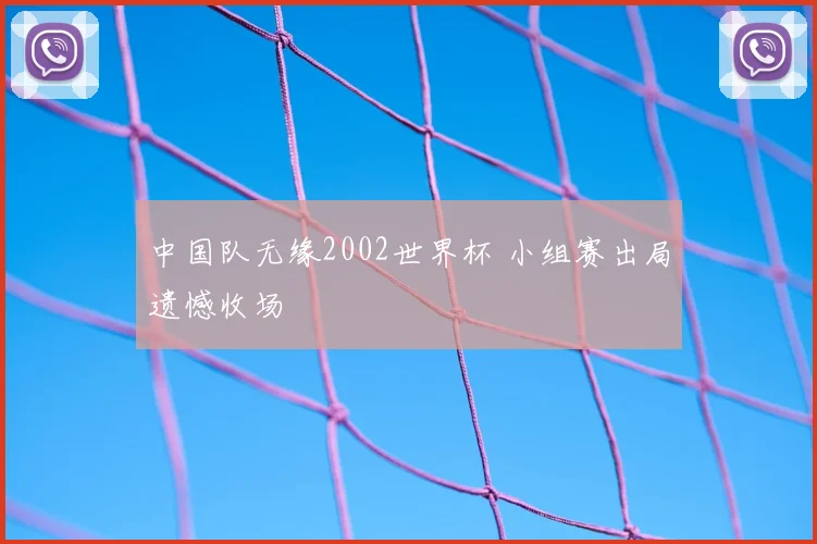 中国队无缘2002世界杯 小组赛出局遗憾收场